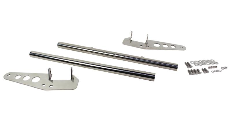 KEN Grill Guard - Kentrol 55-86 Jeep CJ Grill Guard - Polished Silver