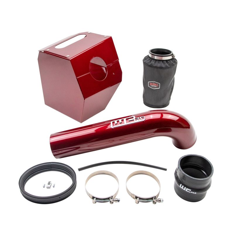 WCF Intake Kit - Wehrli 17-19 Chevrolet 6.6L L5P Duramax 4in Intake Kit - Gloss White