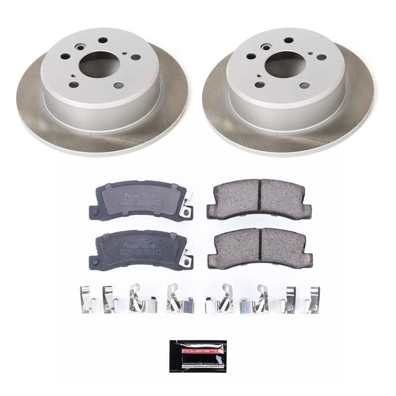 PSB Semi-Coated Rotor Kits - Power Stop 1999 Toyota Solara Rear Semi-Coated Rotor Kit