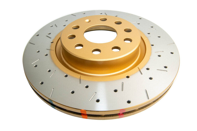 DBA 4000 Slot&Drill Rotors - DBA 06-08 Audi A3 / 10/06+ TT / 10/04-10 VW Golf Front Drilled & Slotted 4000 Series Rotor