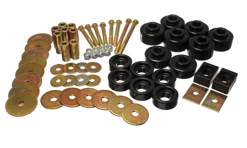 ES Body Mounts - Black - Energy Suspension 97-03 Ford F-250/F-150 4WD/2WD Black Body Mount