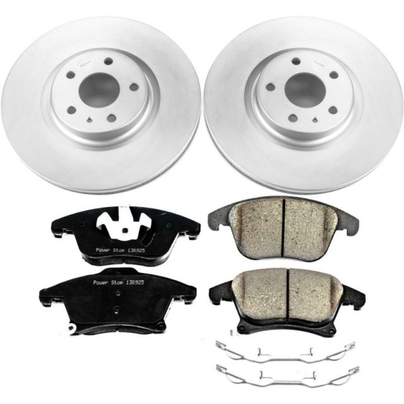 PSB Z17 Evolution Coated Kit - Power Stop 13-19 Ford Fusion Front Z17 Evolution Geomet Coated Brake Kit