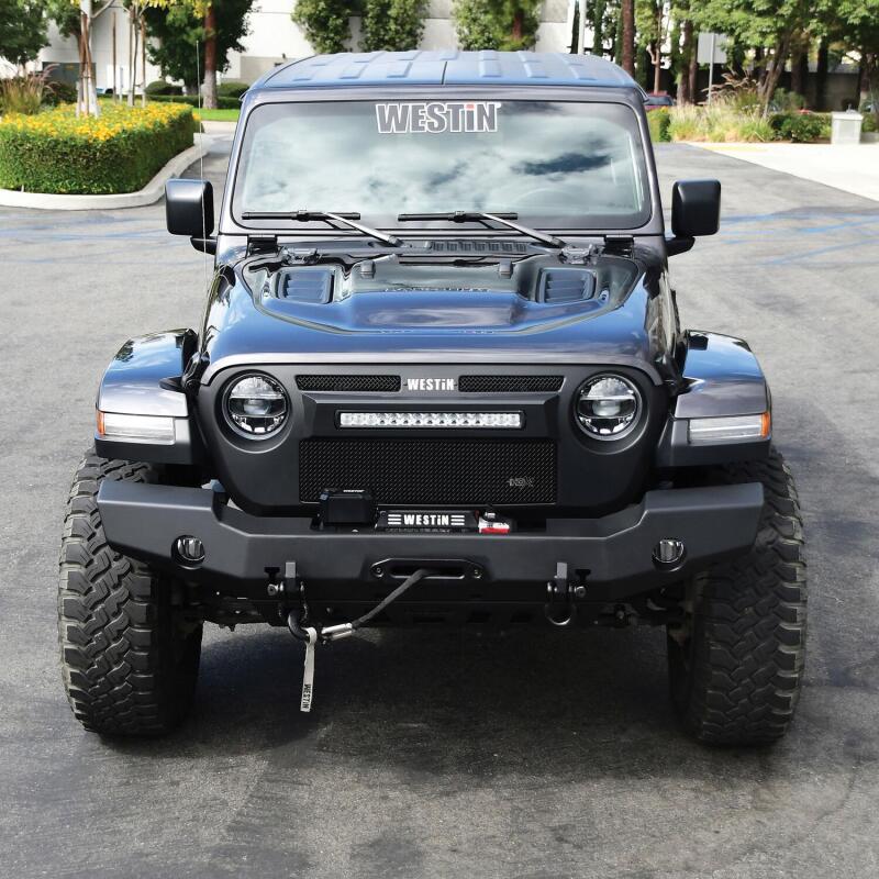 WES WJ2 Bumpers - Westin 18-20 Jeep Wrangler JL WJ2 Full Width Front Bumper - Textured Black