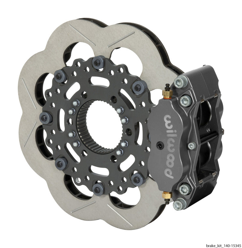 WIL Dynalite Brake Kit - Wilwood Billet Narrow Dynalite Radial Mount Rear Inboard Sprint Kit 11.75in SuperAlloy Vented Rotor