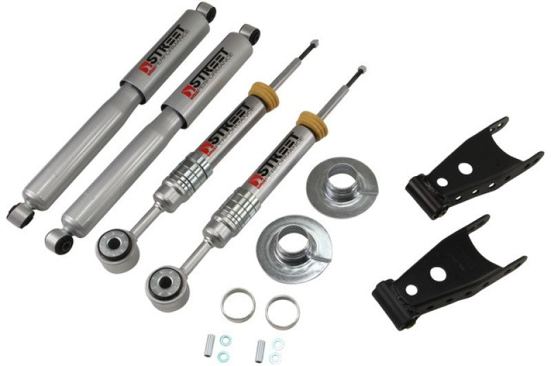 BT Lower Kit w SP Shocks - Belltech 09-13 Ford F150 All Cabs Short Bed 2WD Lowering Kit w/ SP Shocks +1 to -3in F/2in R Drop