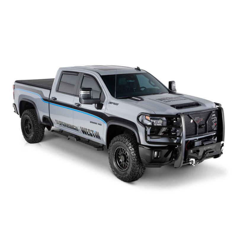 WES Soft Roll Tonneau Covers - Westin 2024 Chevrolet Silverado 2500HD Soft Roll Tonneau Cover - Black