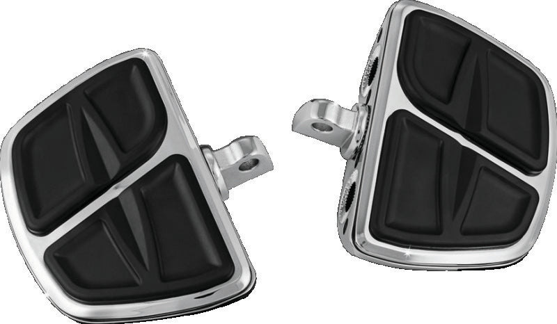 KUR Mini Boards B - Kuryakyn Kinetic Mini Boards With Adapter Chrome