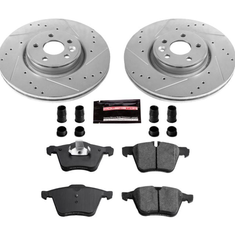 PSB Z23 Evolution Kit - Power Stop 13-14 Volvo S60 Front Z23 Evolution Sport Brake Kit
