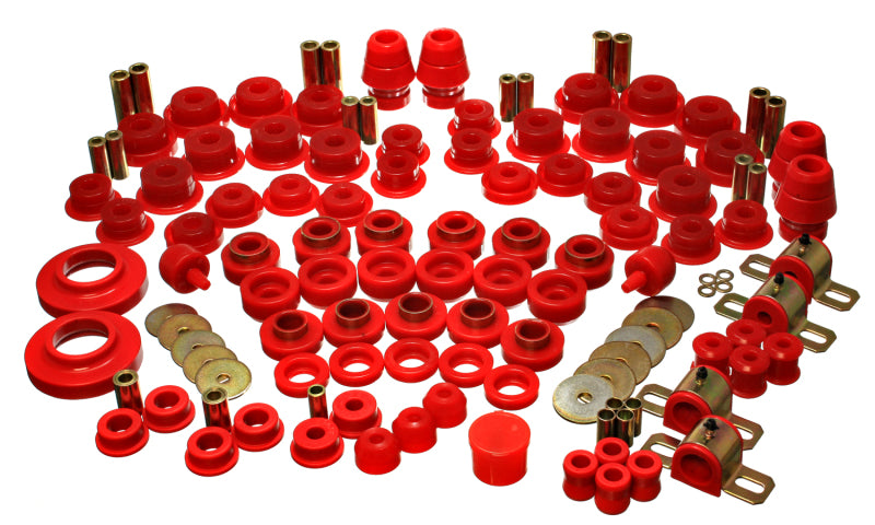 ES Hyper-Flex Sets - Red - Energy Suspension 07-11 Jeep JK 2dr Red Hyper-Flex Master Bushing Set