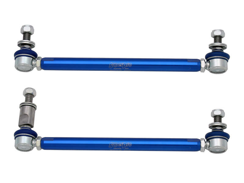 SPR Sway Bar Links - SuperPro 2015 Audi A3 Quattro Premium Front HD Adjustable End Link Set w/ DCC Adapter