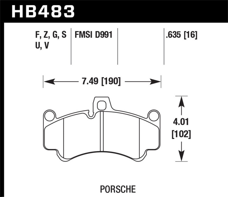 HAWK DTC-80 Brake Pad Sets - Hawk DTC-80 01-13 Porsche 911 (996/997) Front Race Brake Pads