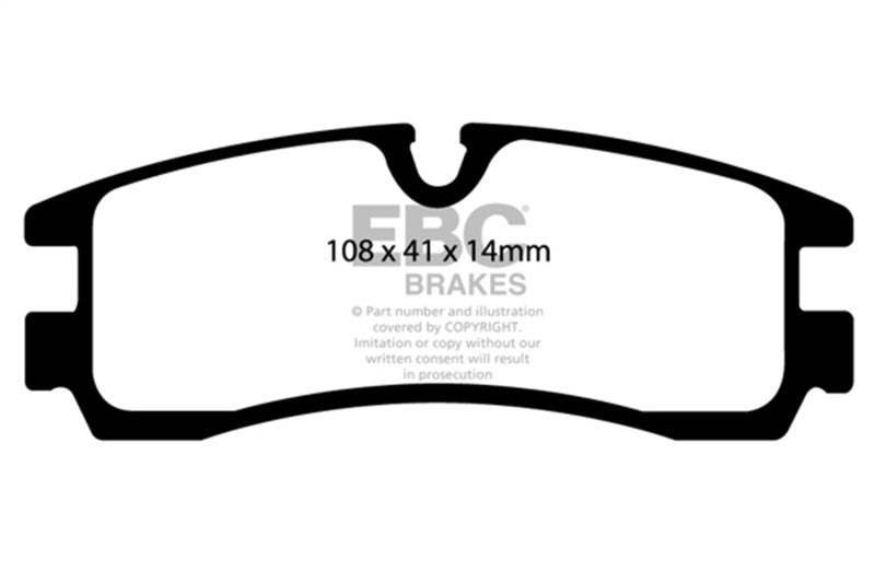 EBC Ultimax2 Brake Pad Sets - EBC 98-04 Cadillac Seville 4.6 Ultimax2 Rear Brake Pads