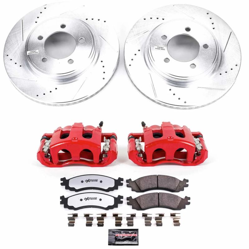 PSB Z36 Truck & Tow Kit - Power Stop 06-10 Mercury Mountaineer Front Z36 Truck & Tow Kit w/Cals