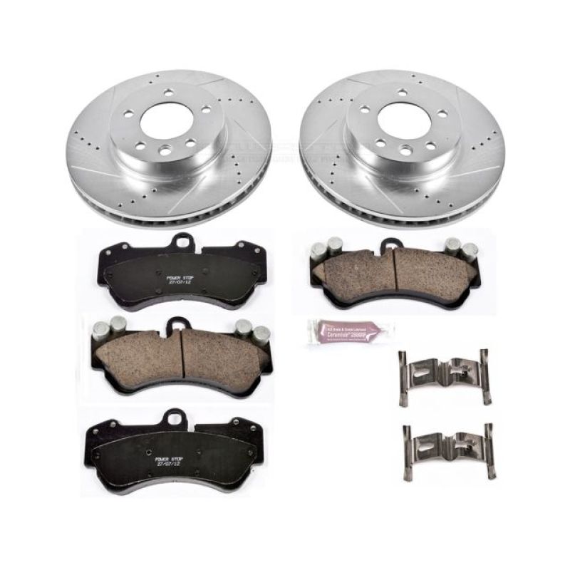 PSB Z23 Evolution Kit - Power Stop 04-06 Porsche Cayenne Front Z23 Evolution Sport Brake Kit