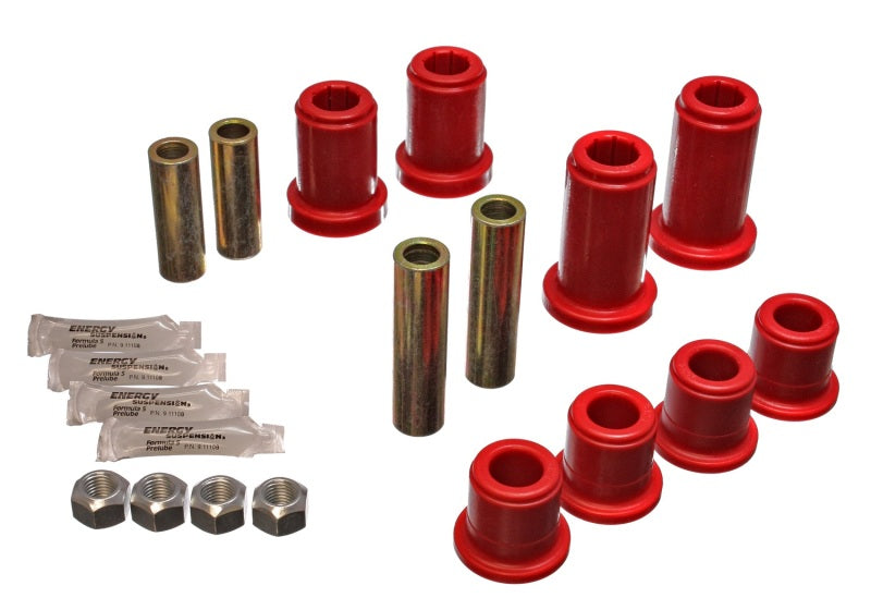 ES Cntrl Arm Bushings - Red - Energy Suspension 01-06 GM Silverado C2500 HD 2WD/K2500 HD 4WD Red Front End Control Arm Bushing Set