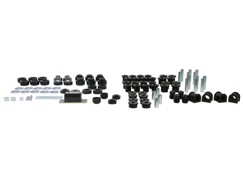 WL Bushings - Sway Bar - Whiteline 87-95 Jeep Wrangler Essential Front and Rear Vehicle Kit