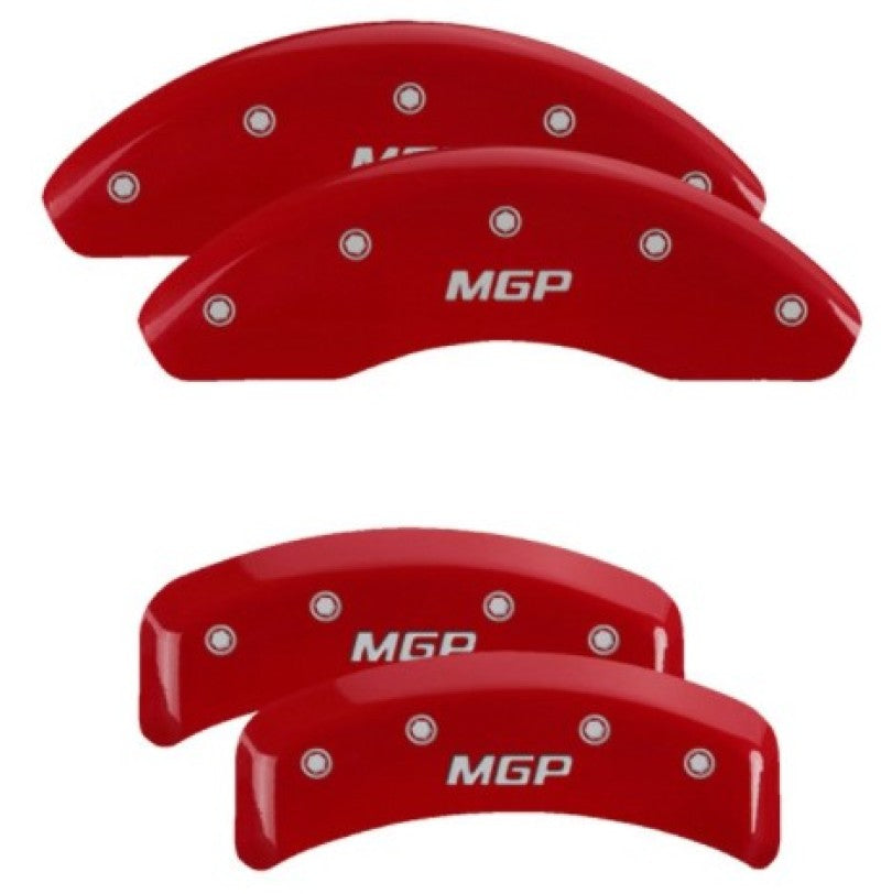 MGP Caliper Covers 4 Standard - MGP 4 Caliper Covers Engraved Front & Rear MGP Red Finish Silver Characters 1987 BMW 325