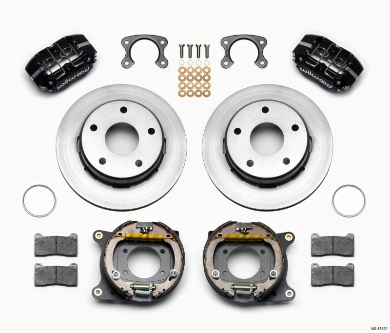 WIL Dynapro Brake Kit - Wilwood Dynapro Lug Mount P/S Park Brake Kit Small Ford 2.36in Off Bronco 5 x 5.50