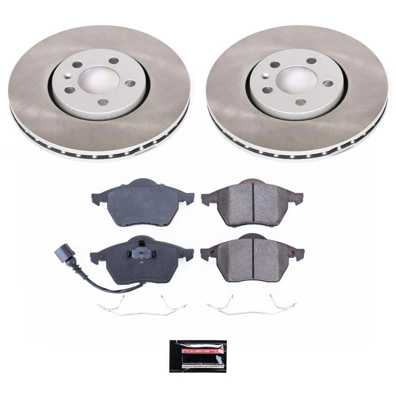PSB Semi-Coated Rotor Kits - Power Stop 99-05 Volkswagen Jetta Front Semi-Coated Rotor Kit