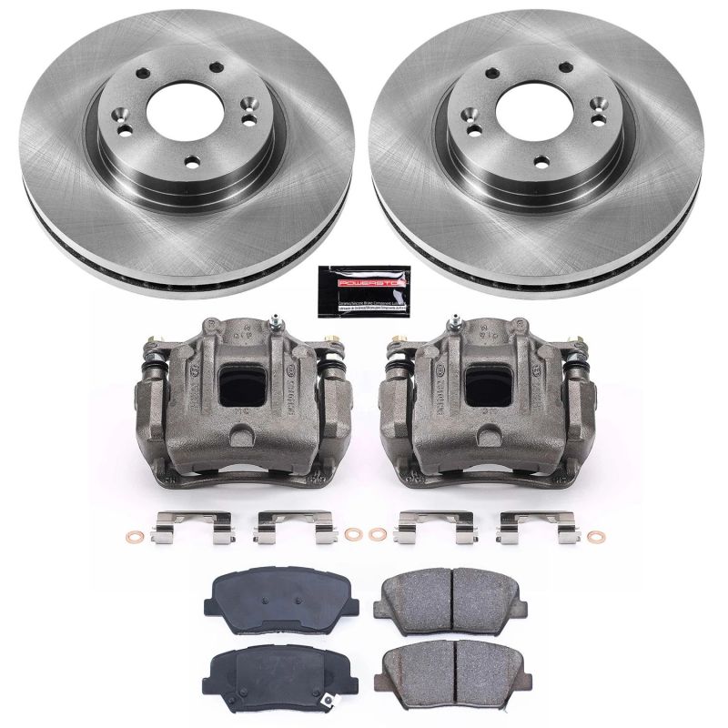 PSB Autospecialty Kit w/Cals - Power Stop 10-12 Hyundai Santa Fe Front Autospecialty Brake Kit w/Calipers