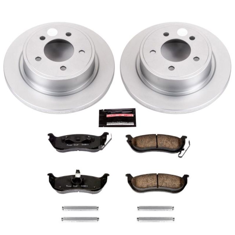 PSB Z17 Evolution Coated Kit - Power Stop 04-08 Chrysler Pacifica Rear Z17 Evolution Geomet Coated Brake Kit