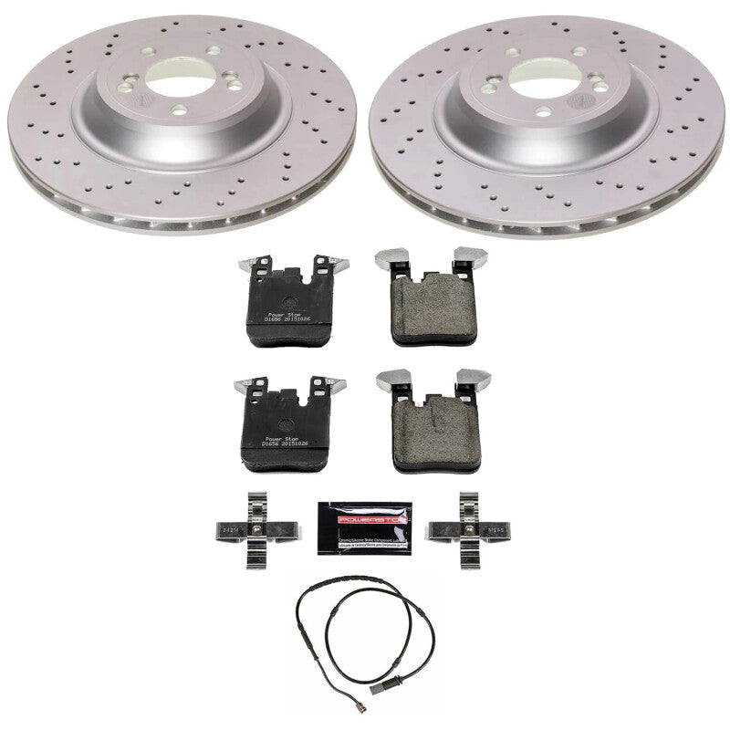 PSB Z23 Evolution Coated Kit - Power Stop 16-18 BMW M2 Rear Z23 Coated Brake Kit