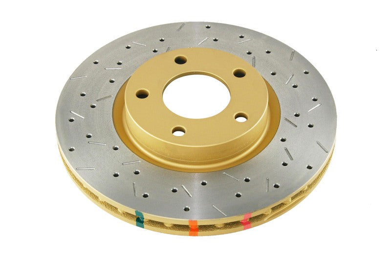 DBA 4000 Slot&Drill Rotors - DBA 04-05 Mazda 3 2.3L (exc. MazdaSpeed) Front Drilled & Slotted 4000 Series Rotor