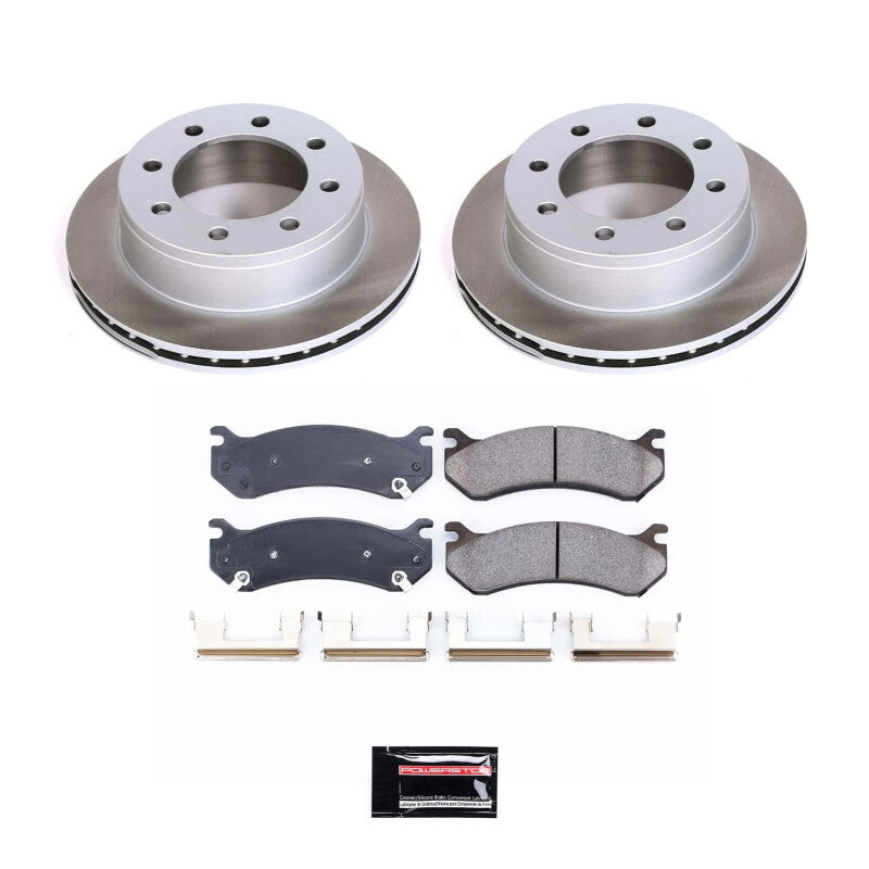 PSB Semi-Coated Rotor Kits - Power Stop 08-13 GMC Yukon XL 2500 Rear Semi-Coated Rotor Kit
