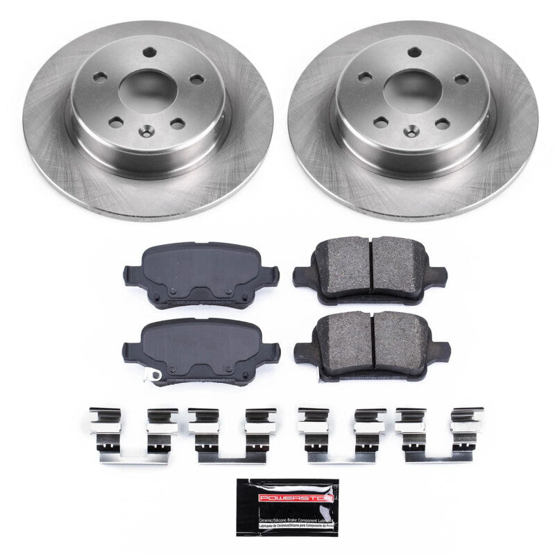 PSB Semi-Coated Rotor Kits - Power Stop 16-19 Chevrolet Volt Rear Semi-Coated Rotor Kit