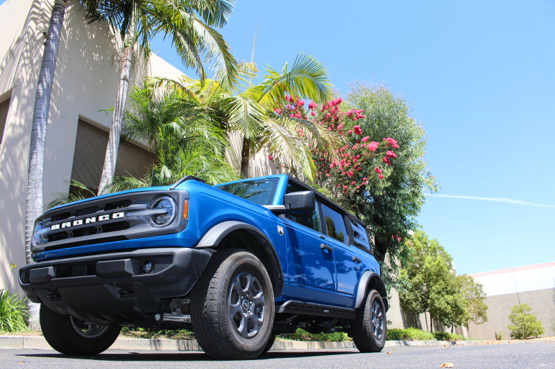 GOR Frame Mount Sliders - Go Rhino 21-24 Ford Bronco 4WD 4dr (Excl. Bronco Sport) Frame Mount Sliders - Tex. Blk