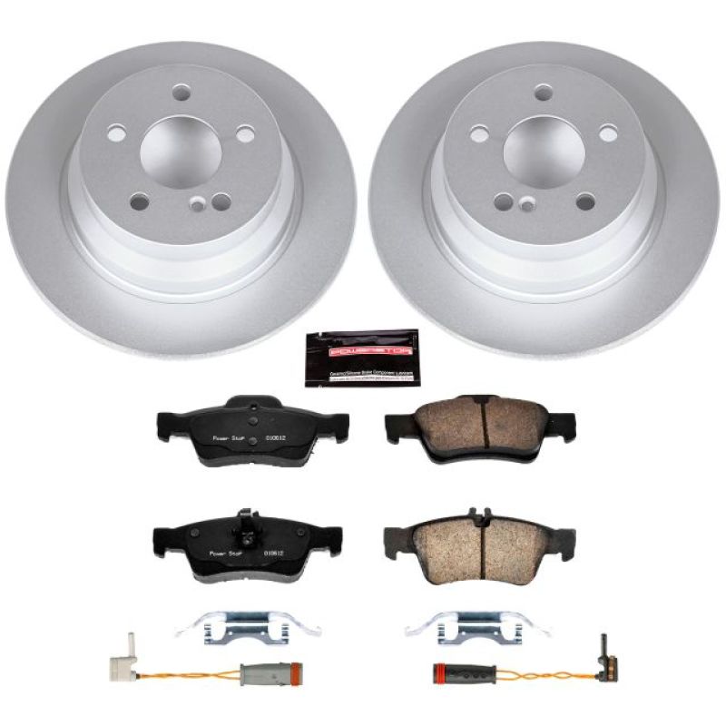 PSB Z23 Evolution Coated Kit - Power Stop 2006 Mercedes-Benz E350 Rear Z23 Evolution Sport Coated Brake Kit