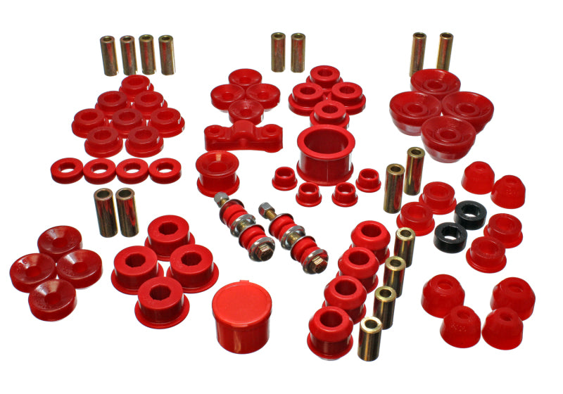 ES Hyper-Flex Sets - Red - Energy Suspension 90-93 Acura Integra Red Hyper-Flex Master Bushing Set