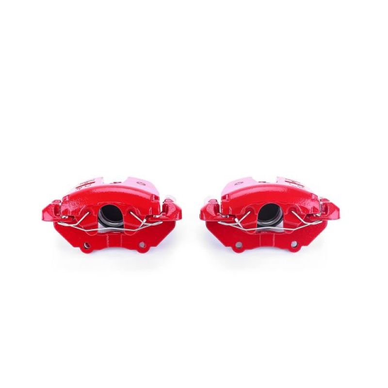 PSB Red Calipers - Power Stop 08-09 Mazda 3 Front Red Calipers w/Brackets - Pair