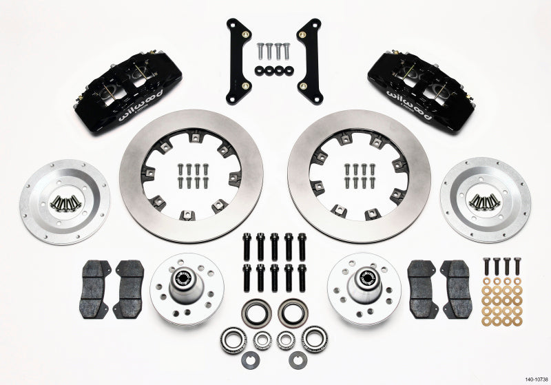 WIL Dynapro Brake Kit - Wilwood Dynapro 6 Front Hub Kit 12.19in 70-78 Camaro
