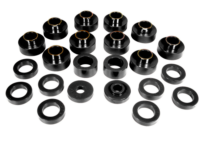 PRO Body/Subframe Bush - Blk - Prothane 81-86 Jeep CJ8 Body Mount - Black