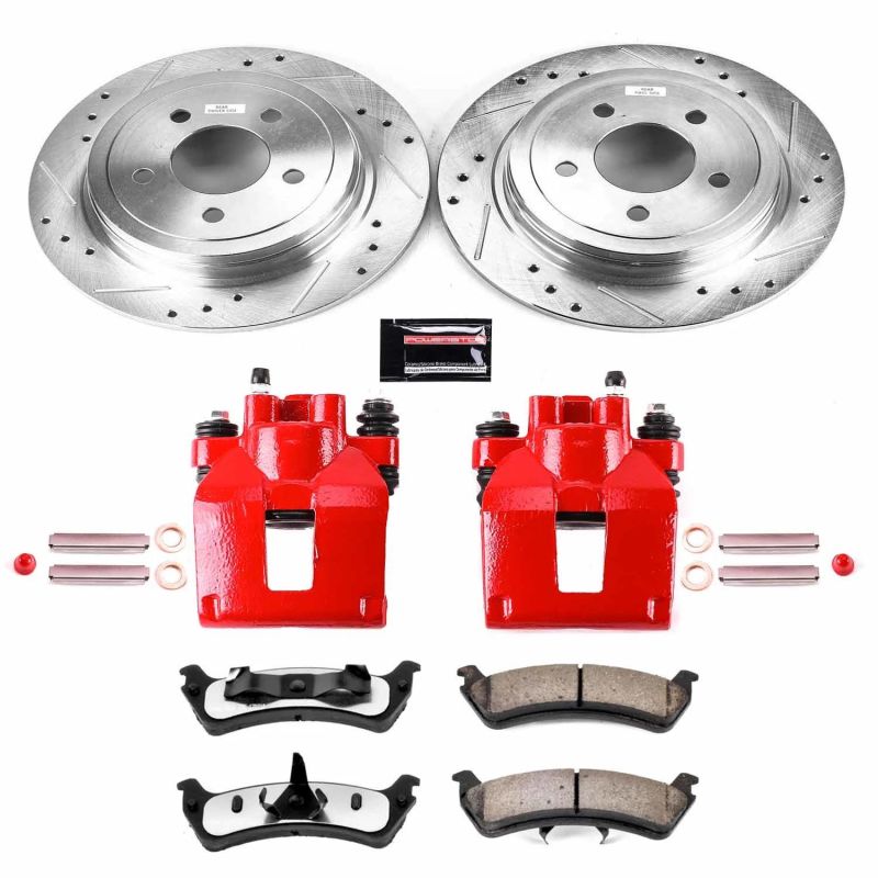 PSB Z36 Truck & Tow Kit w/Cals - Power Stop 2003 Ford Explorer Sport Rear Z36 Truck & Tow Brake Kit w/Calipers