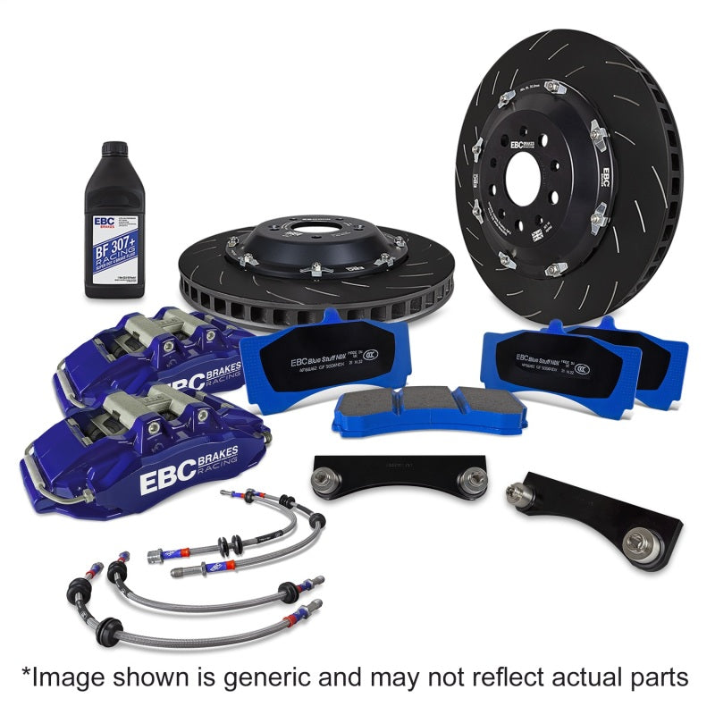 EBC Big Brake Kits - EBC Racing 92-05 BMW 3-Series E36/E46 Blue Apollo-6 Calipers 355mm Rotors Front Big Brake Kit