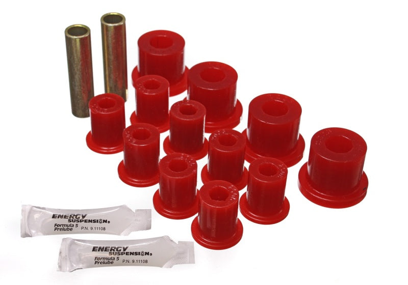 ES Spring/Shackle Bush - Red - Energy Suspension CJ Rear Spring Bushing - Red