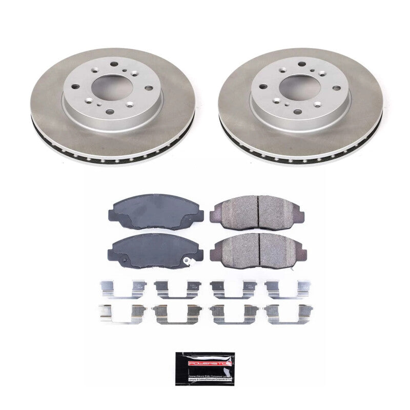 PSB Semi-Coated Rotor Kits - Power Stop 98-02 Honda Accord Front Semi-Coated Rotor Kit