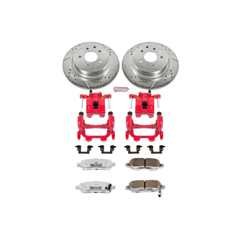 PSB Z26 Street Kit w/Cals - Power Stop 11-12 Infiniti G25 Rear Z26 Street Warrior Brake Kit w/Calipers