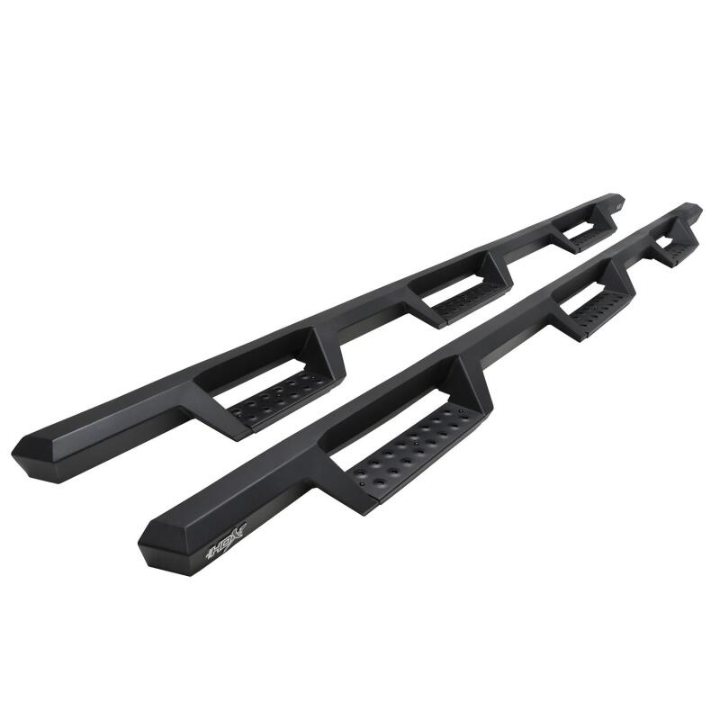 WES Nerf Bars - HDX Drop - Westin 2020 Chevy Silverado 2500/3500 Crew Cab (8ft Bed) HDX W2W Nerf Step Bars - Textured Black