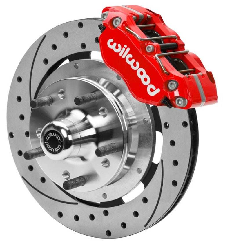 WIL Dynapro Brake Kit - Wilwood 70-81 FBody/75-79 A&XBody Dynapro Frt Brk Kit 11.75in D/S Rtr Red Caliper Use w/ PD Spindle