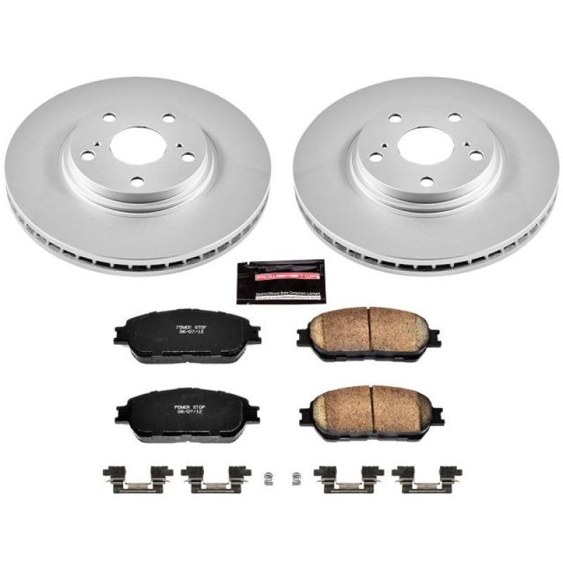 PSB Z17 Evolution Coated Kit - Power Stop 04-06 Lexus ES330 Front Z17 Evolution Geomet Coated Brake Kit