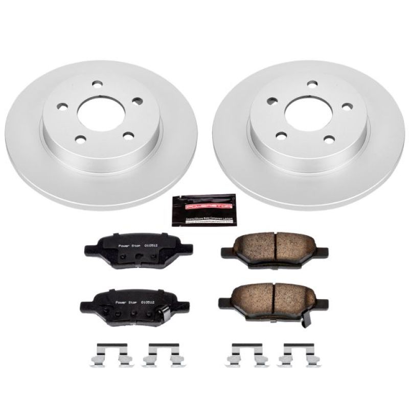 PSB Z17 Evolution Coated Kit - Power Stop 05-08 Chevrolet Cobalt Rear Z17 Evolution Geomet Coated Brake Kit