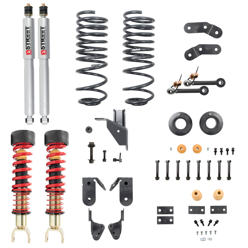BT Coilover Kit - Belltech 19+ RAM 1500 (6-LUG) Performance Coilover Kit 1-3in Front/3-4in Rear