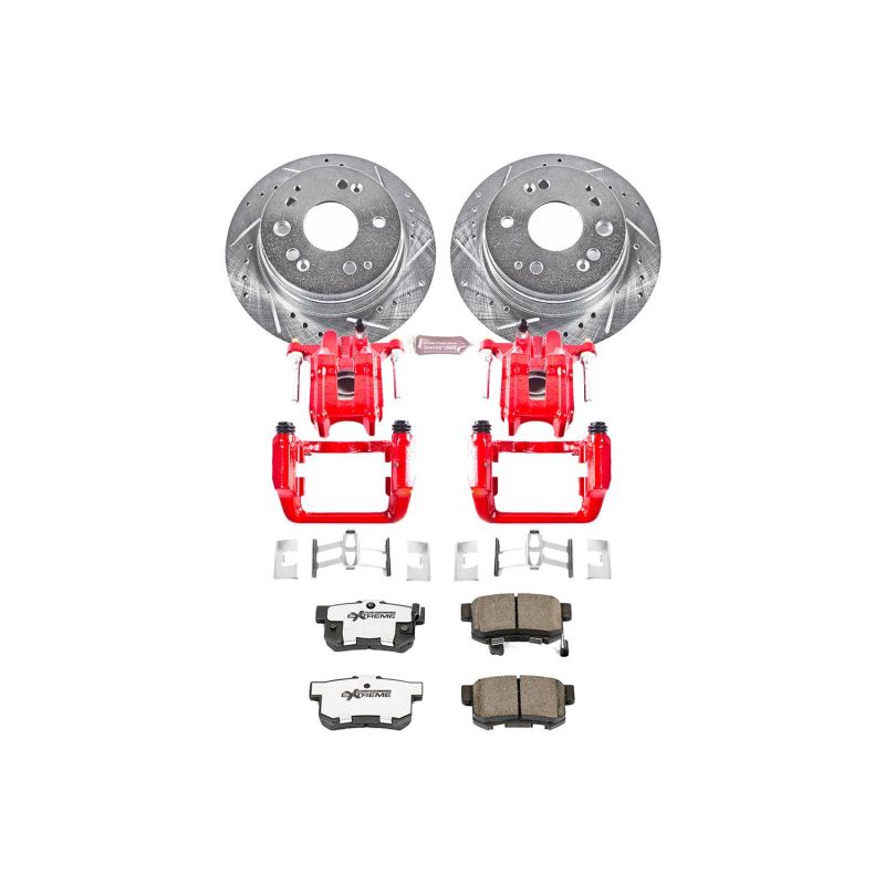 PSB Z26 Street Kit w/Cals - Power Stop 01-03 Acura CL Rear Z26 Street Warrior Brake Kit w/Calipers