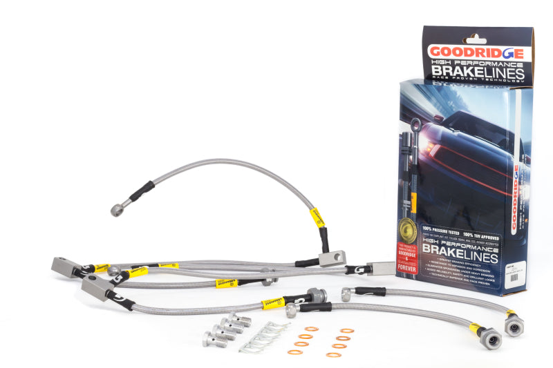 GR G-Stop Brake Line Kits - Goodridge 03+ 350z/G35 Brake Lines (incl. Brembo kits)