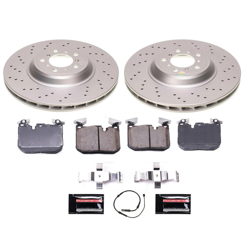 PSB Z23 Evolution Coated Kit - Power Stop 16-18 BMW M2 Front Z23 Coated Brake Kit