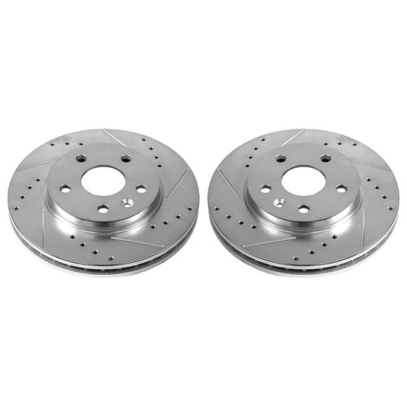 PSB Evolution Drill/Slot Rotor - Power Stop 11-16 Buick LaCrosse Front Evolution Drilled & Slotted Rotors - Pair