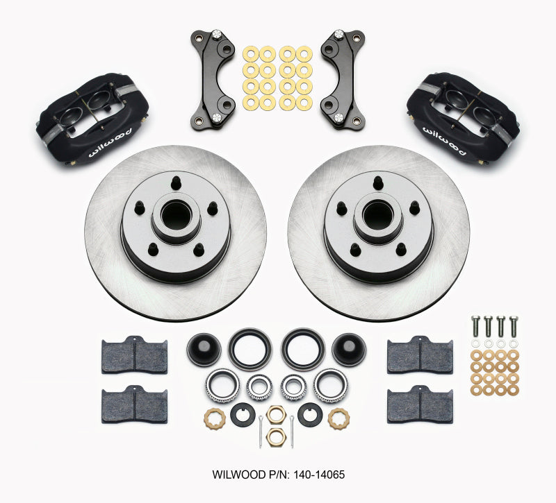 WIL Dynalite Brake Kit - Wilwood Forged Dynalite Front Kit 11.03in 1 PC Rotor&Hub WWE ProSpindle